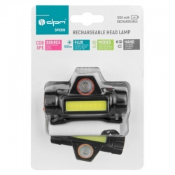 DPM Latarka LED czołowa COB / XPE ładowalna 5V DC 100 lm 1200 mAh