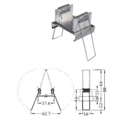 Uchwyt U9 sprężyna V4620019S 1szt spring