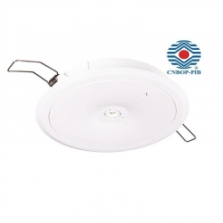 Intelight Oczko awaryjne N/T STARLET ROUND LED SO 150 SA 3H MT IP20 MANUAL TEST 4W białe 91768 + ramka do wpuszczenia w sufit 91990