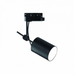 Orlicki Design Stick Nero Track oprawa na szynę LUXsystem-1F - system 1-fazowy Aluminium i Metal i Tworzywo sztuczne Czarny 1xGU10 max 8W LED 230V i B