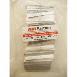 Taśma aluminiowa 10x1mm w odcinkach 80mm TALU10X1ODC80 /1kg ok. 37m/