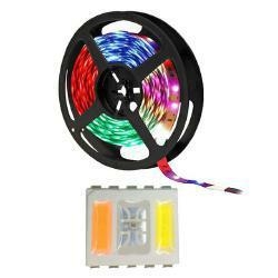 Taśma 24VDC 30 led 5050 5-chip RGBW 1m ip20 rgb + 6500K + 2400K rgb+cct