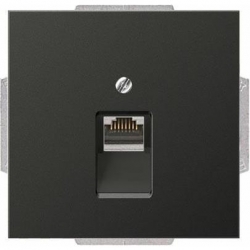 JUNG LS990 gniazdo RJ45 komputerowe pojedyncze kat. 6 antracyt