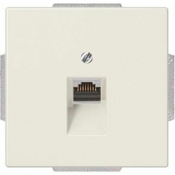 JUNG LS990 gniazdo RJ45 komputerowe pojedyncze kat. 6 kremowy
