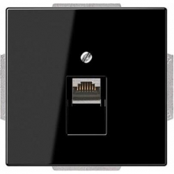JUNG LS990 gniazdo RJ45 komputerowe pojedyncze kat. 6 czarny