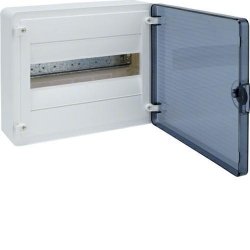 HAGER POLO Rozdzielnica modułowa 1x12 natynkowa IP40 Golf (drzwi transparentne) VS112TD