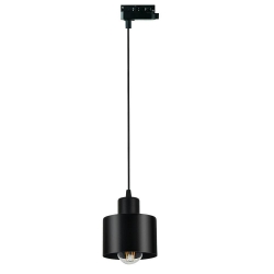 Lampa LOFT fi-120 1xE27 wisząca 1F na szynoprzewód LUXsystem czarna