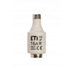 ETI-POLAM Wkładka bezpiecznikowa 16A DII gF / BiWts 500V AC/440V DC E27 002312105