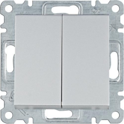 HAGER POLO LUMINA2 Łącznik świecznikowy srebrny WL0042