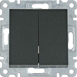 HAGER POLO LUMINA2 Łącznik świecznikowy czarny WL0043