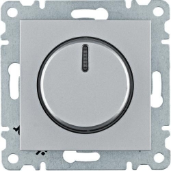 HAGER POLO LUMINA2 Ściemniacz do lamp żarowych srebrny WL4012