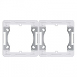 HAGER POLO LUMINA adapter 2-krotny natynkowy biały WL5820