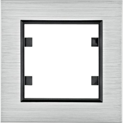 HAGER POLO LUMINA passion Ramka pojedyncza aluminium srebrne WL9012