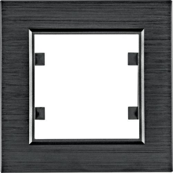 HAGER POLO LUMINA passion Ramka pojedyncza aluminium czarne WL9013