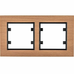 HAGER POLO LUMINA passion Ramka podwójna pozioma drewno buk WL9225