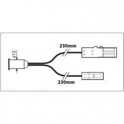włącznik sensor dotykowy wpuszczany włącznik rysun-351690