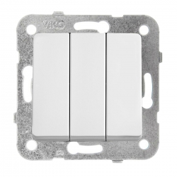 Panasonic LINNERA S Łącznik 3-klawiszowy biały połysk 91440068