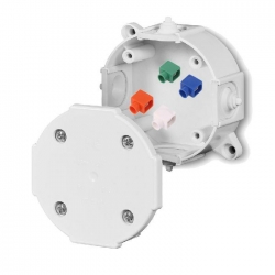 ELEKTRO-PLAST NASIELSK Puszka 0212-00 IP41 biała natynkowa z wkładem 4x2,5m2 hermetyczna