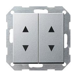 Gira Przycisk żaluzjowy czterokrotny Gira System 55 aluminium
