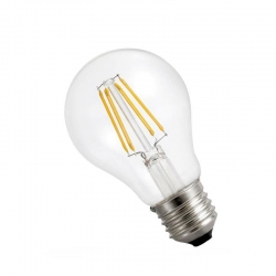 Żarówka filament E27 led 6W A60 WW duża kulka ciepła biała RETRO