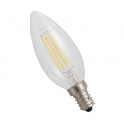 Żarówka led filament E14 led 4W świeca ciepła biała 2700K RETRO
