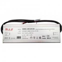 Zasilacz MPL GEMC-320-24-DA DALI 320W 24VDC 13,30A Push Dimming IP67 slim metal case