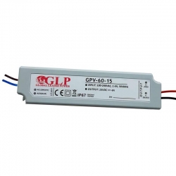 Zasilacz GPV 60W 15VDC ip67 gpv-60-15 4A led glp