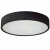Kanlux plafon JASMIN 470-B czarny, drewniana obudowa, mleczne szkło, śred. 47,4cm