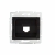 Kanlux Mowion LOGI 02-1399-042 cm czarny mat, adapter gniazda RJ45