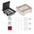KONTAKT SIMON FLOOR BOX puszka podłogowa 2x gniazdo pojedyncze z/u + 1x gniazdo DATA + 3x gniazdo RJ45 kat.6 nieekranowane + kaseta do wylewki