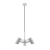 Kanlux lampa wiszaca AGZAR C 3xE14 W biała