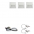 Zest 3 x oprawa schodowa ontario biała ciepła + zasilacz 20W 12V DC+ 2 czujniki 230V