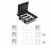 KONTAKT SIMON FLOOR BOX puszka podłogowa 4x gniazdo pojedyncze z/u + 2x gniazdo RJ45 kat. 6 nieekranowane do podłóg technicznych ( podniesionych )
