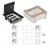 KONTAKT SIMON FLOOR BOX puszka podłogowa 4x gniazdo pojedyncze z/u + 2x gniazdo RJ45 kat.6 nieekranowane + kaseta do wylewki