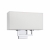 Nowodvorski kinkiet HOTEL E27 x 2 Tkanina Stal chromowana Ecru ~220-230 V MAX: 2x60W