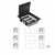 KONTAKT SIMON FLOOR BOX puszka podłogowa 5x gniazdo pojedyncze z/u + 1x gniazdo RJ45 kat. 6 nieekranowane do podłóg technicznych ( podniesionych )