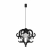 Nowodvorski lampa wisząca KATERINA E27 x 1 Tworzywo sztuczne ABS Szkło Czarny ~220-230 V MAX: 1x60W