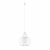 Nowodvorski lampa wisząca MEKNES E27 x 1 Stal lakierowana Biały ~220-230 V MAX: 1x60W