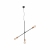 Nowodvorski lampa wisząca STICKS E27 x 3 Stal lakierowana Czarny ~220-230 V MAX: 3x60W