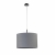 Nowodvorski lampa wisząca ALICE L E27 x 1 Tkanina Stal lakierowana Szary ~220-230 V MAX: 1x60W