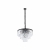 Nowodvorski żyrandol CRISTAL M E14 x 9 Kryształ Stal lakierowana Transparentny 220-230 V MAX: 40W