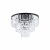 Nowodvorski plafon CRISTAL M E14 x 9 Kryształ Stal lakierowana Transparentny 220-230 V MAX: 60W