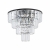 Nowodvorski plafon CRISTAL L E14 x 12 Kryształ Stal lakierowana Transparentny 220-230 V MAX: 60W