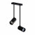 Nowodvorski oprawa natynkowa MONO LONG GU10 x 2 Stal lakierowana Tworzywo sztuczne ABS Czarny 220-230 V MAX: 10W only LED