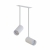 Nowodvorski oprawa wpuszczana MONO SURFACE LONG GU10 x 2 Stal lakierowana Aluminium lakierowane Biały 220-230 V MAX: 10W only LED