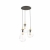 Nowodvorski lampa wisząca PEAR E27 x 3 Szkło Stal mosiądzowana Transparentny 220-230 V MAX: 40W