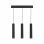 Nowodvorski lampa wisząca EYE GU10 x 3 Stal lakierowana Czarny 220-230 V MAX: 3x10W only LED
