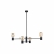 Nowodvorski lampa wisząca RADIUS E27 x 4 Stal lakierowana Czarny 220-230 V MAX: 4x60W