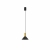 Nowodvorski lampa wisząca HERMANOS GU10 x 1 Stal lakierowana Lity mosiądz Czarny 220-230 V MAX: 10W only LED