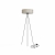 Nowodvorski Lampa podłogowa CADILAC E27 x 3 Tkanina Stal lakierowana Szary 220-230 V MAX: 25W only LED